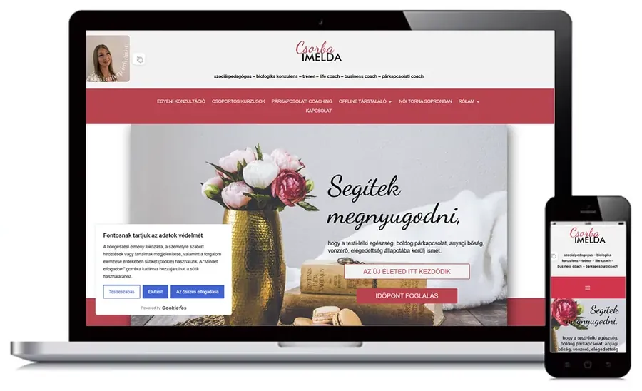 Csorba Imelda – Biologika weboldal