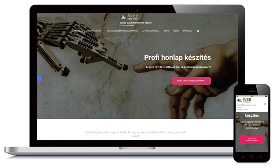 Szilárd Számítástechnika Sopron weboldal